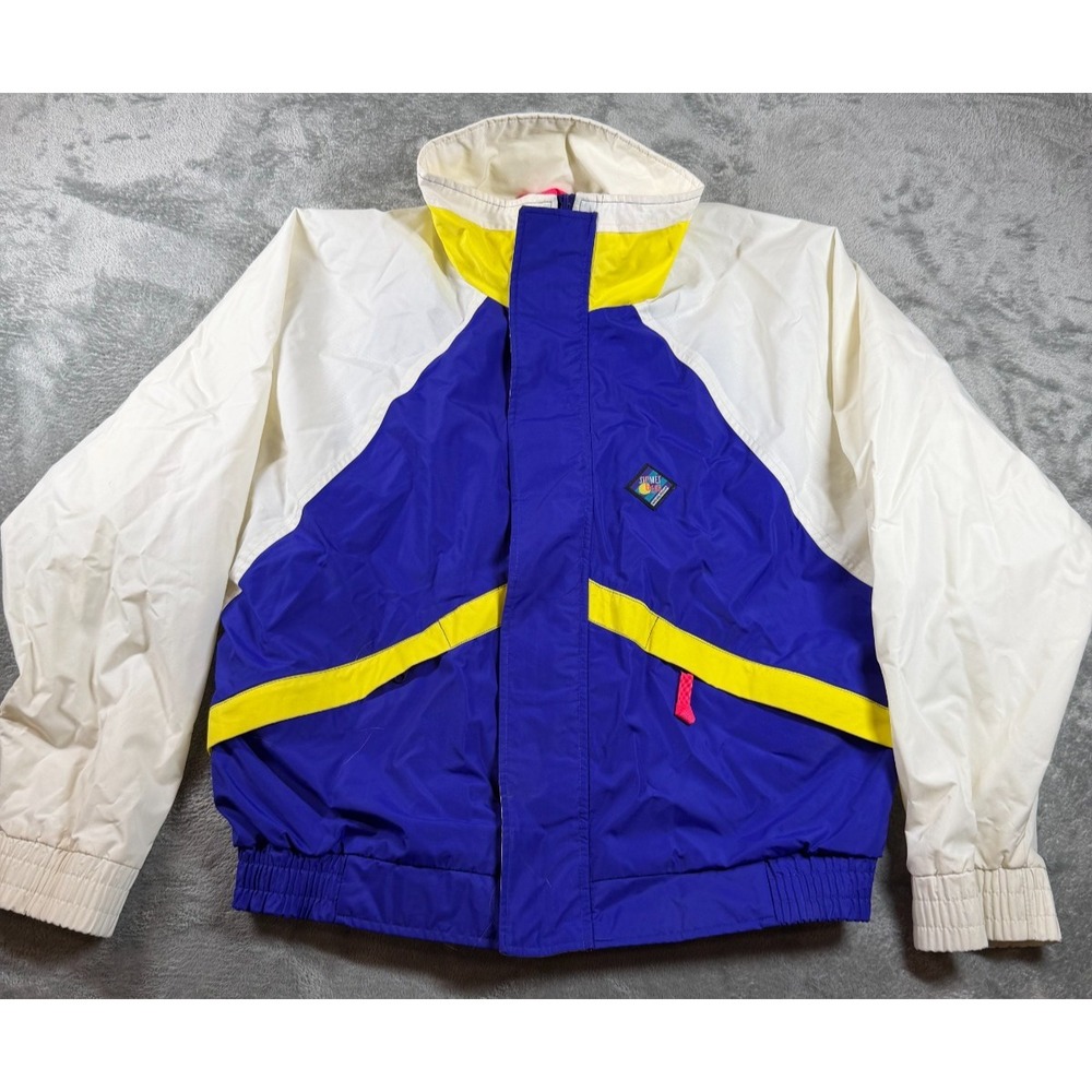 Vtg Woolrich Nylon Colorblock Windbreaker Jacket Men's M 80s 90s Retro